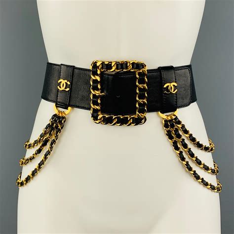 ideas of how to wear chanel gold chain belts|authentic chanel belt.